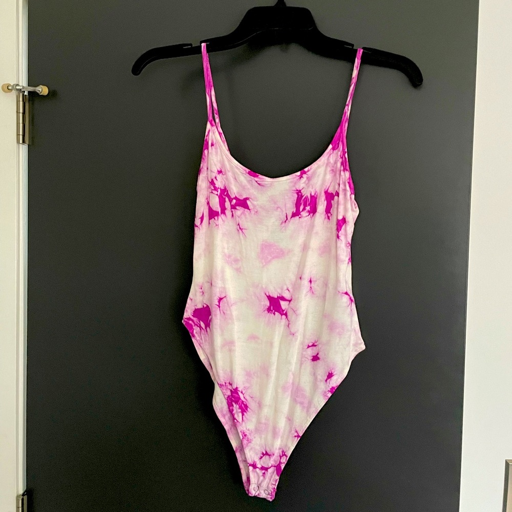 Pink Tye dye bodysuit